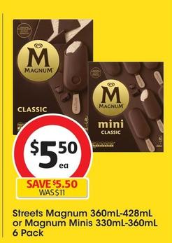 Streets - Magnum 360ml-428ml offers at $5.5 in Coles