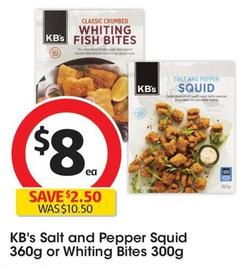 Kb's - Salt And Pepper Squid 360g offers at $8 in Coles