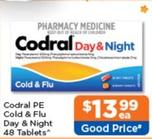 Codral - Pe Cold & Flu Day & Night 48 Tablets offers at $13.99 in Good Price Pharmacy