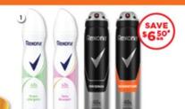 Rexona - Antipersirant Deodorant 250ml offers at $2 in Good Price Pharmacy