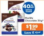 Morlife - Chocolate 30g offers at $1.99 in Good Price Pharmacy