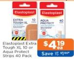Elastoplast - Extra Tough Xl 10 Or Aqua Protect Strips 40 Pack offers at $4.19 in Good Price Pharmacy