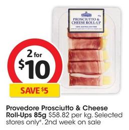 Provedore - Prosciutto & Cheese Roll-ups 85g offers at $10 in Coles