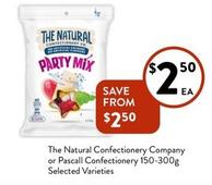 The Natural Confectionery Co - Or Pascall Confectionery 150-300g Selected Varieties offers at $2.5 in Foodworks