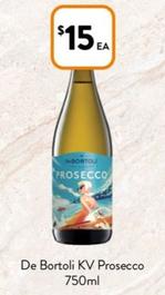 De Bortoli - Kv Prosecco 750ml offers at $15 in Foodworks