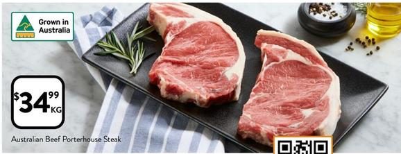 Australian Beef Porterhouse Steak offers at $34.99 in Foodworks