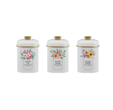 Metal Storage Tin - Meadow Bouquet offers at $12.99 in Dollars and Sense