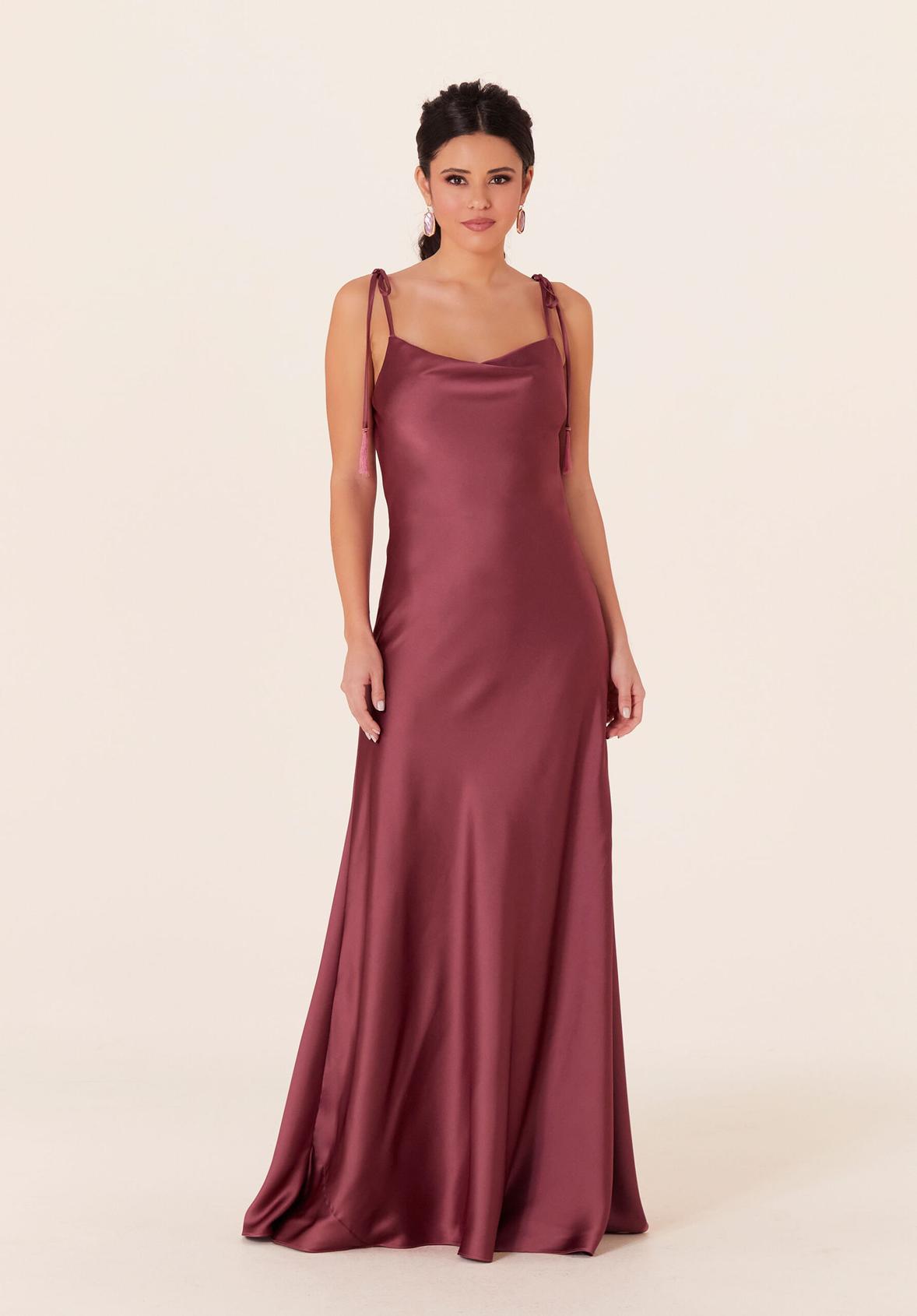 Luxe Satin A-line Bridesmaid Dress offers in Morilee