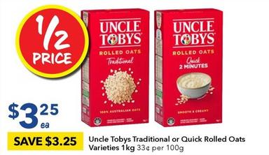 Oatmeal offers at $3.25 in Ritchies