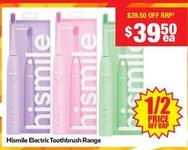 Hismile - Electric Toothbrush Range offers at $39.5 in Chemist Warehouse