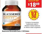 Blackmores - Horseradish Garlic +c 90 Tablets offers at $18.49 in My Chemist