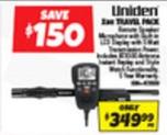 Uniden - X86 Travel Pack offers at $349.99 in Autobarn