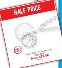 Silver Tree of Life Bracelet offers at $59.5 in Prouds