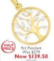 9ct Pendant offers at $139.5 in Prouds