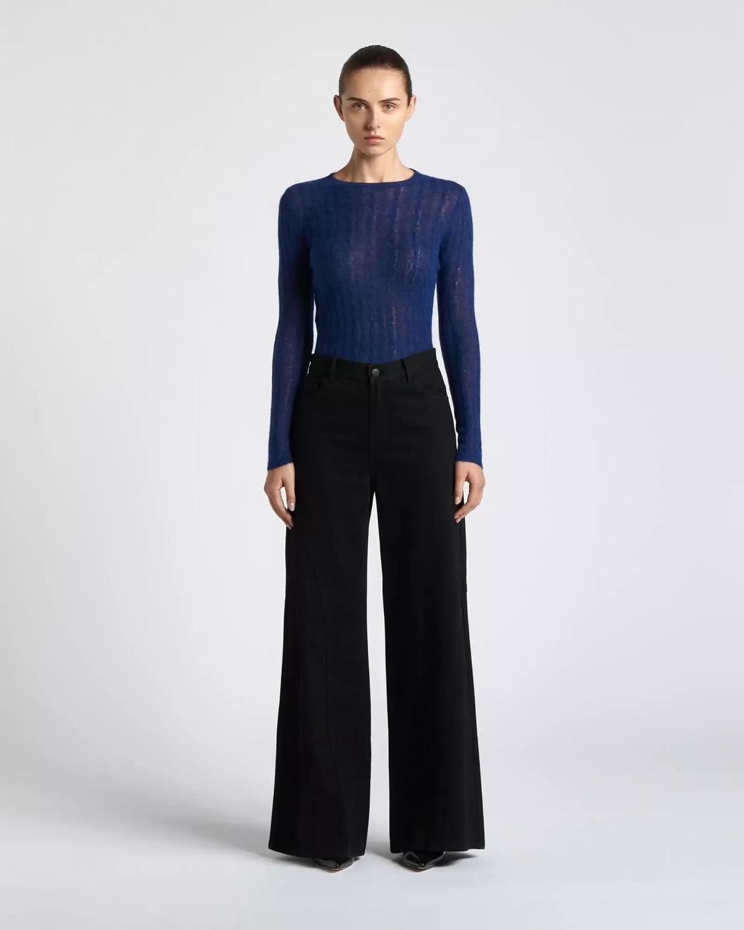Fine Alpaca Cable Knit Sweater offers at $180 in Cue