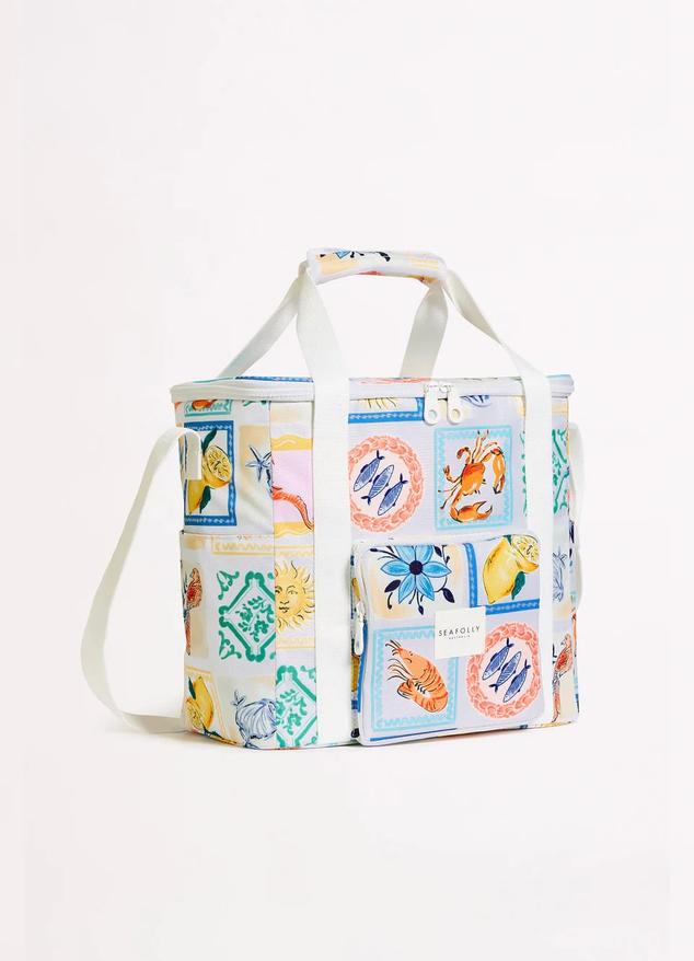 Wish You Were Here Cooler Bag - Atoll Blue offers at $79.95 in Seafolly
