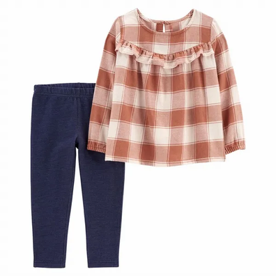Carter's 2-Piece Plaid Flannel Top & Legging Set - Toddler Girl offers at $36.4 in OshKosh