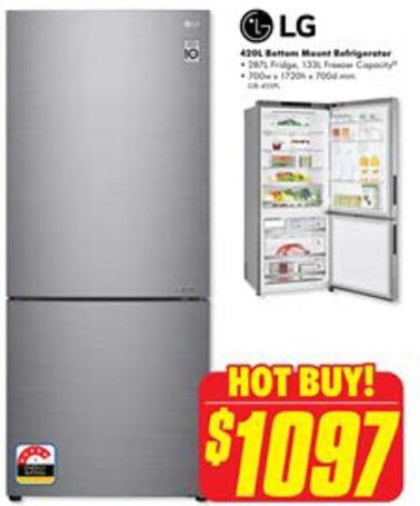 Fridge offers at $1097 in The Good Guys