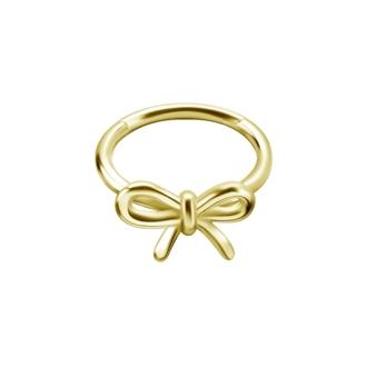 Gold Nickel Free Cobalt Chrome Hinged Ring - Bow offers at $59.95 in Essential Beauty