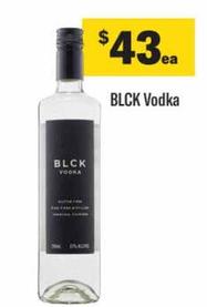 Vodka offers at $43 in Liquorland