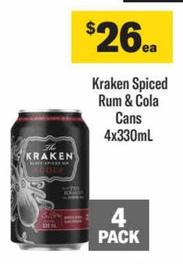 Spirits offers at $26 in Liquorland