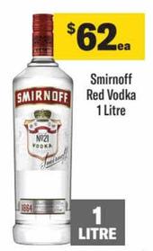 Vodka offers at $62 in Liquorland