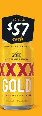 Xxxx - Gold Block Cans 375ml offers at $57 in Cellarbrations