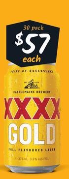 Xxxx - Gold Block Cans 375ml offers at $57 in Cellarbrations