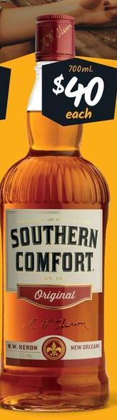 Southern Comfort Whisky offers at $40 in Cellarbrations