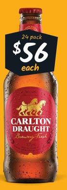 Carlton - Draught Stubbies 375ml offers at $56 in Cellarbrations