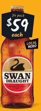Swan Draught - Stubbies 375ml offers at $59 in Cellarbrations