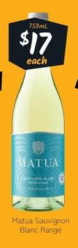 Matua - Sauvignon Blanc Range offers at $17 in Cellarbrations