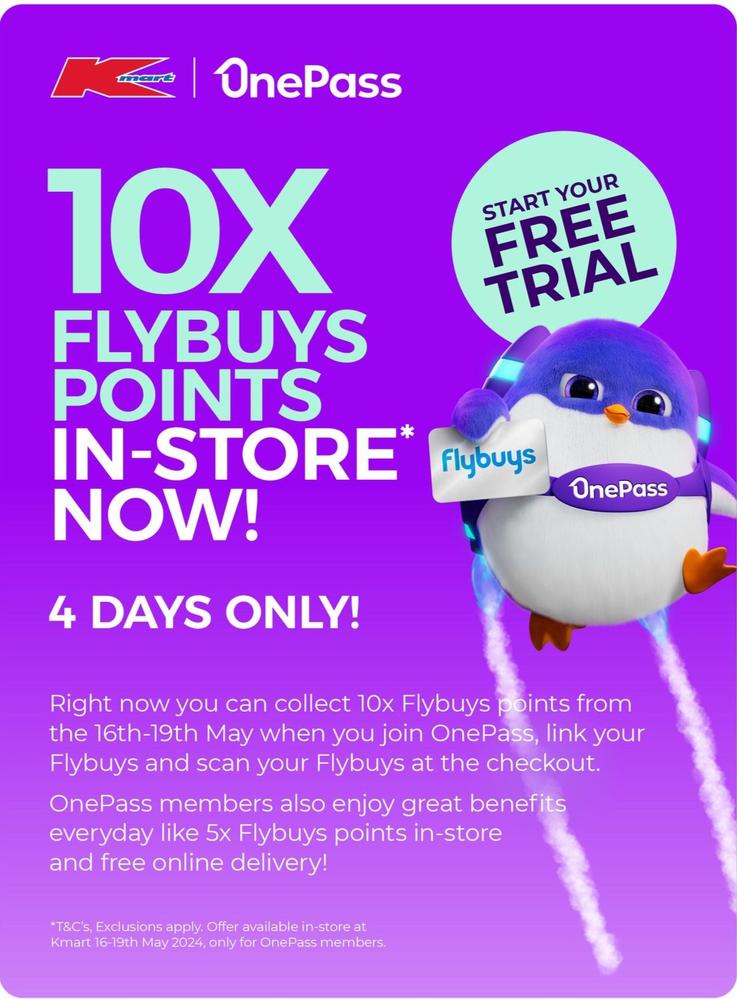 10x Flybuys Points offers in Kmart