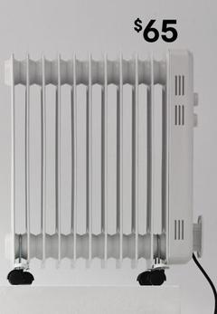 11 Fin Oil Heater - White offers at $65 in Kmart