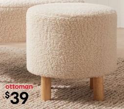 Harper Ottoman offers at $39 in Kmart