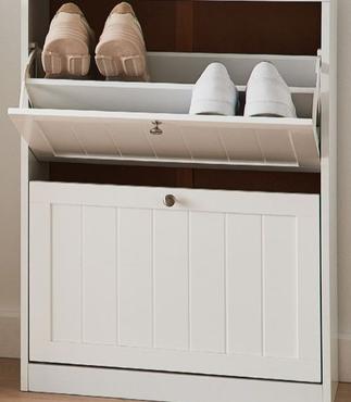 2 Tier Panelled Shoe Cabinet offers at $49 in Kmart