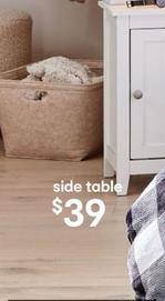 Hamptons Bedside Table offers at $39 in Kmart