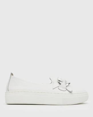 PADMA MAFIA TRIM LEATHER LOAFERS offers at $189.99 in Betts