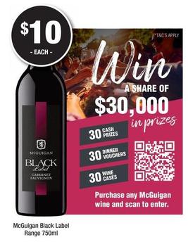 Wine offers at $10 in Bottler