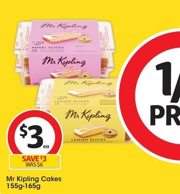 Mr Kipling - Cakes 155g-165g offers at $3 in Coles