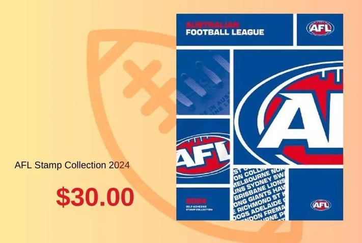 Afl - Stamp Collection 2024 offers at $30 in Australia Post