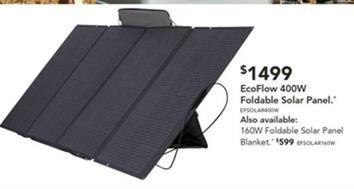 EcoFlow - 400W Foldable Solar Panel offers at $1499 in Harvey Norman