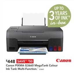 Printers offers at $448 in Harvey Norman