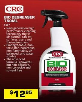 CRC - Bio Degreaser 750ml offers at $12.95 in Burson Auto Parts