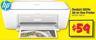 HP - 2820e All-In-One Printer offers at $59 in JB Hi Fi