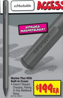 ReMarkable - Marker Plus With Built-In Eraser offers at $199 in JB Hi Fi