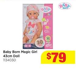 Baby Born Magic Girl 43cm Doll offers at $79 in Mr Toys Toyworld