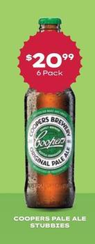 Coopers - Pale Ale Stubbies offers at $20.99 in Thirsty Camel