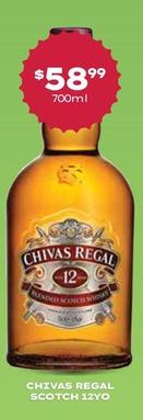 Chivas Regal - Scotch 12yo offers at $58.99 in Thirsty Camel
