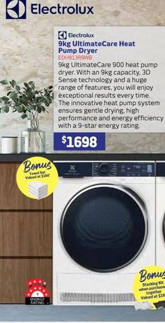 Dryer offers at $1698 in Retravision